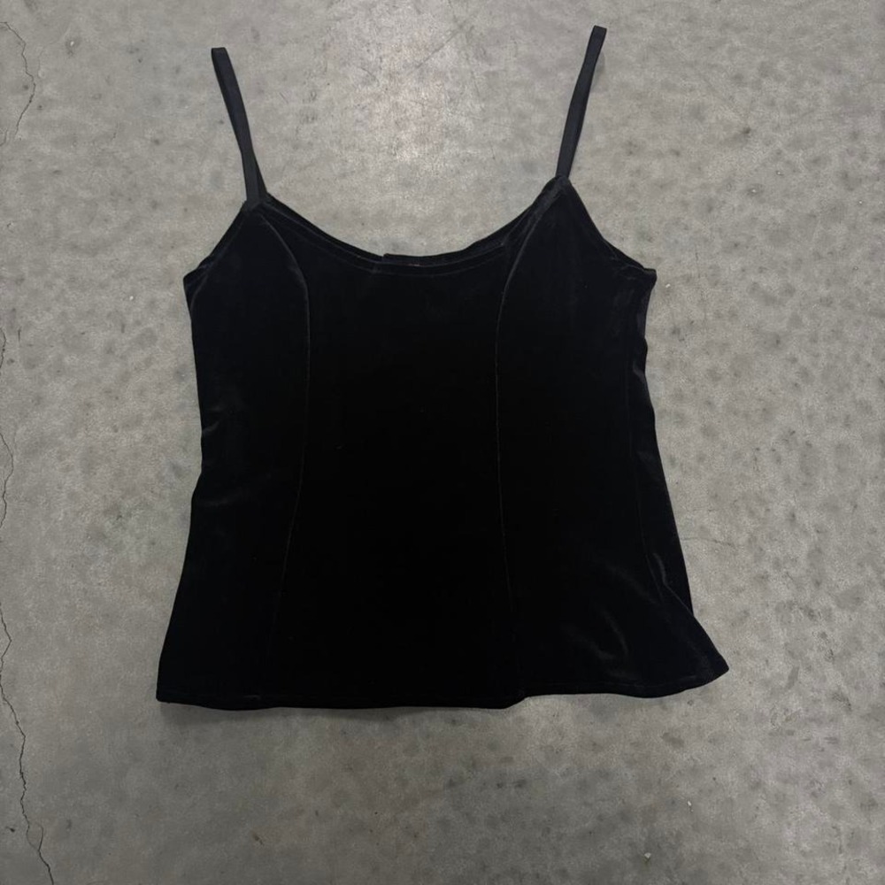 Vintage 90s goth velvet cami.